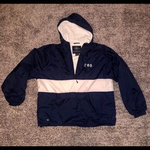 Gamma Phi Beta - Sorority Rain Coat Pullover